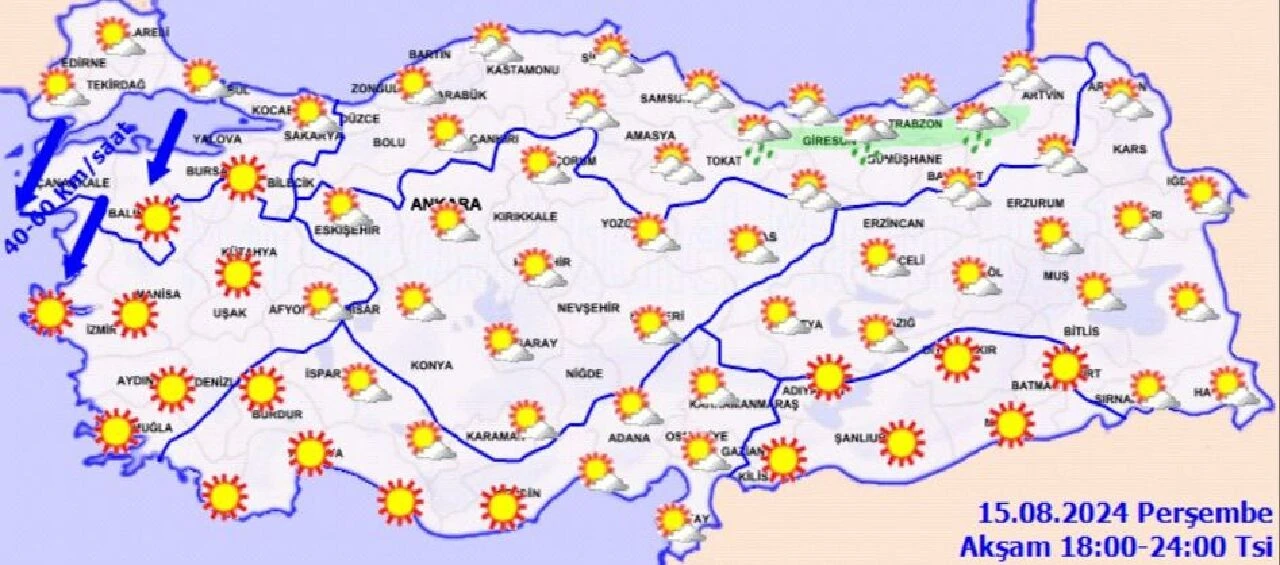 Meteoroloji'den kuvvetli rüzgar ve sağanak uyarısı! Saat verildi: Şiddetli geliyor! - 4. Resim