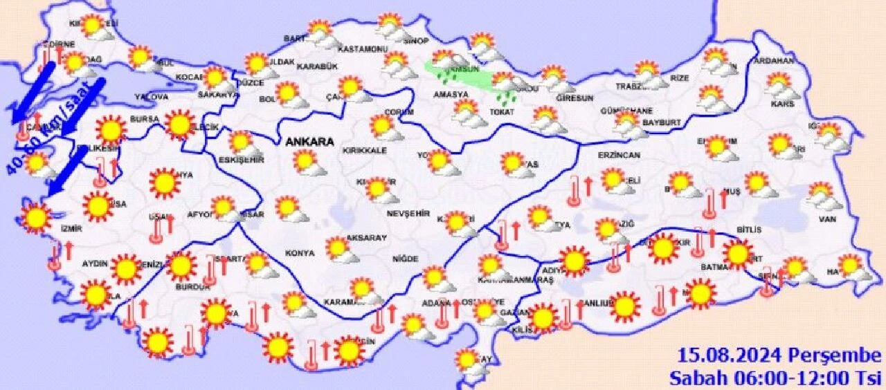 Meteoroloji'den kuvvetli rüzgar ve sağanak uyarısı! Saat verildi: Şiddetli geliyor! - 2. Resim