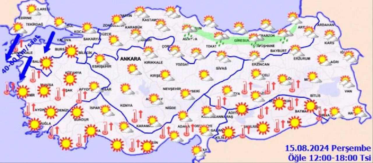 Meteoroloji'den kuvvetli rüzgar ve sağanak uyarısı! Saat verildi: Şiddetli geliyor! - 3. Resim