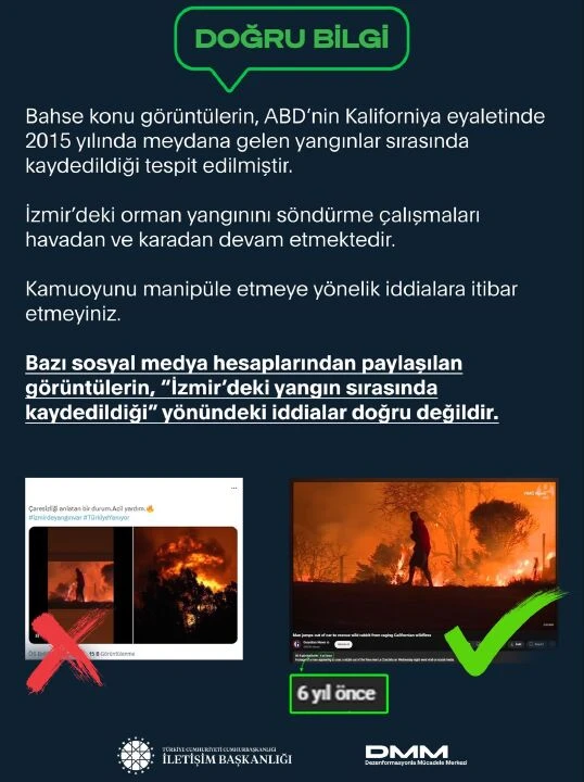 Sosyal medyada yangın dezenformasyonu! Kaliforniya görüntüleri ile yalan söylediler  - 1. Resim