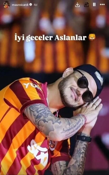 Icardi'den Fenerbahçe'ye yeni gönderme: İyi geceler Aslanlar - 1. Resim