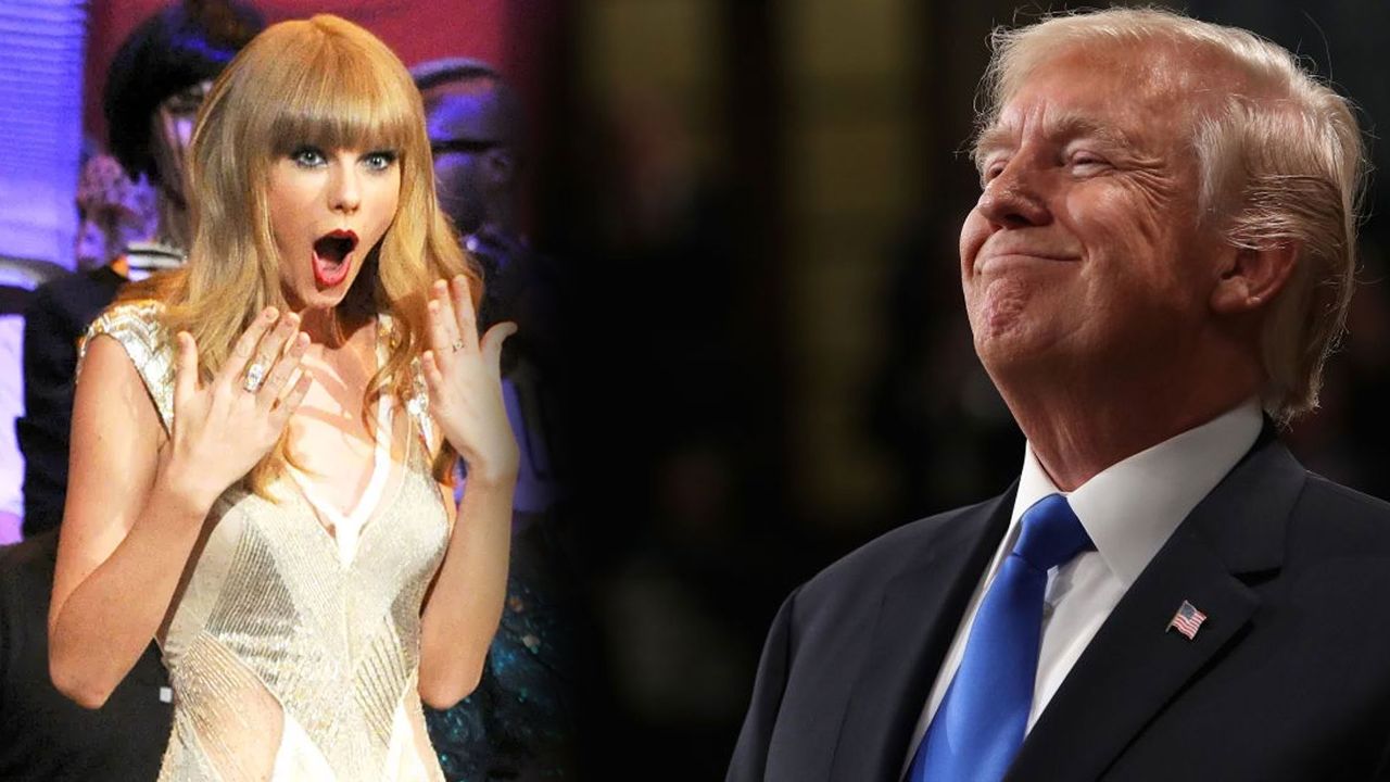 Donald Trump kazanmak için gözünü kararttı! Taylor Swift skandalı