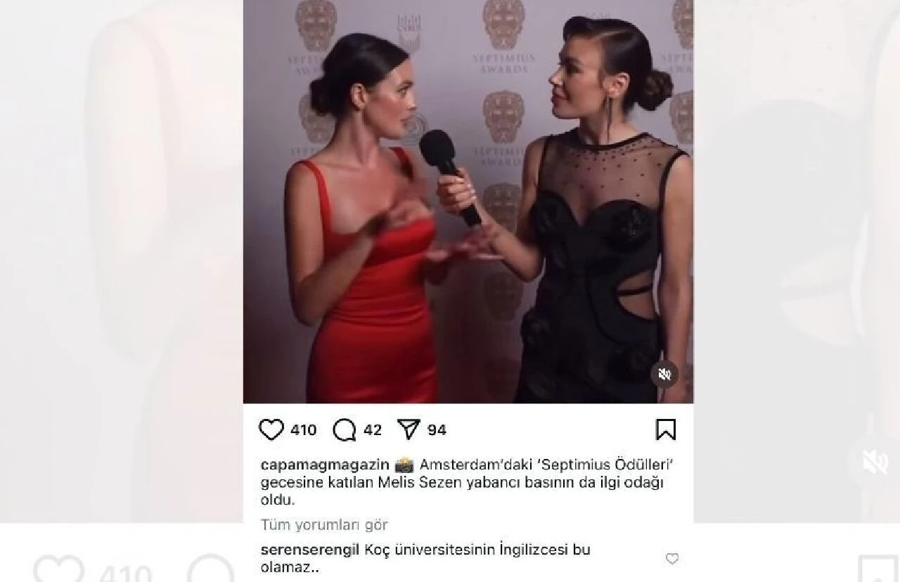 Melis Sezen İngilizcesiyle Seren Serengil'den geçer not alamadı! Yorumu kırdı geçirdi