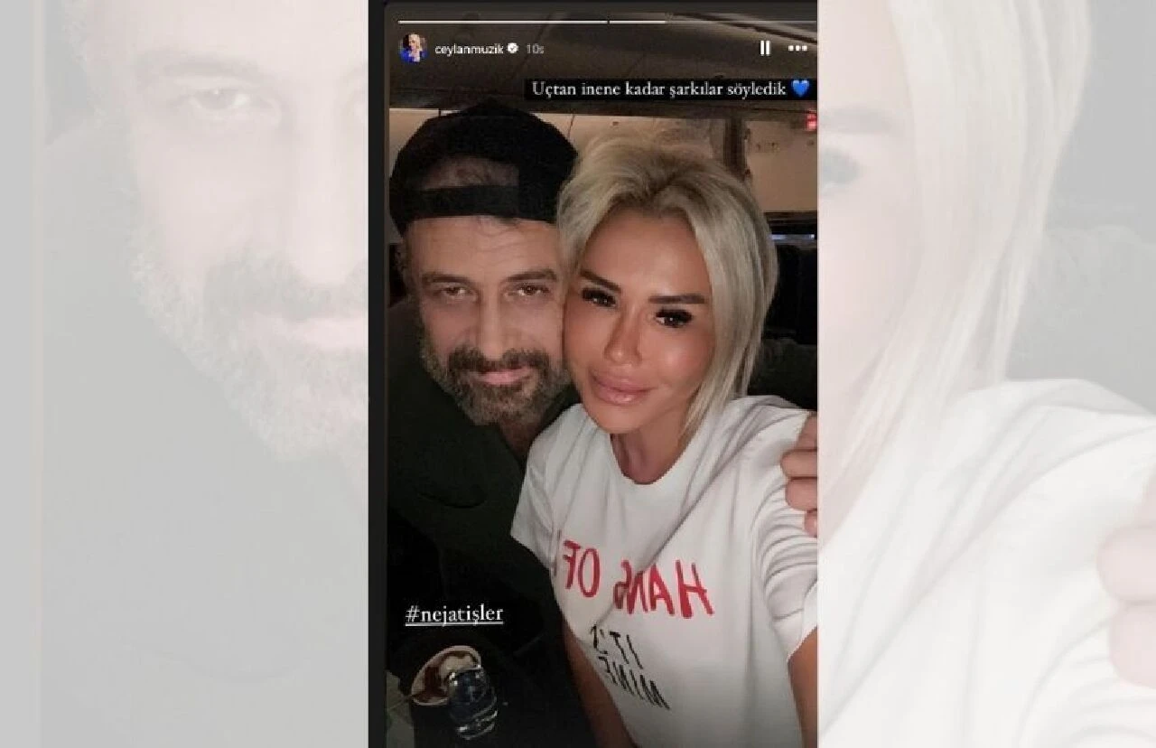 Nejat İşler, şarkıcı Ceylan'ın filtresinden nasibini aldı! Sosyal medyanın diline düştü - 1. Resim