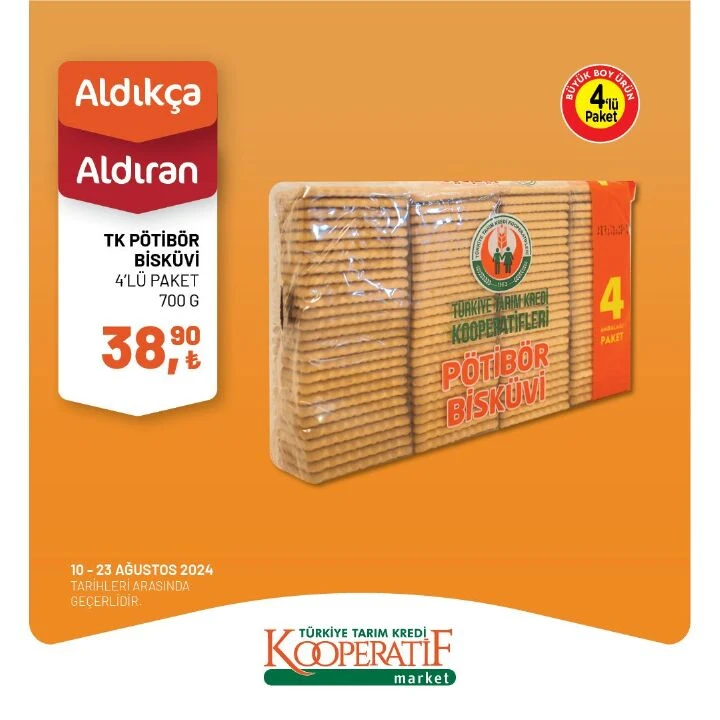 Tarım Kredi Kooperatif Marketlerin indirimlerinde son gün 23 Ağustos! - 1. Resim