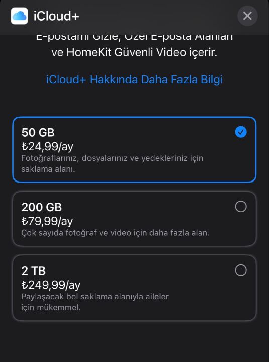 Apple Türkiye, iCloud+ fiyatlarına büyük zam yaptı - 1. Resim