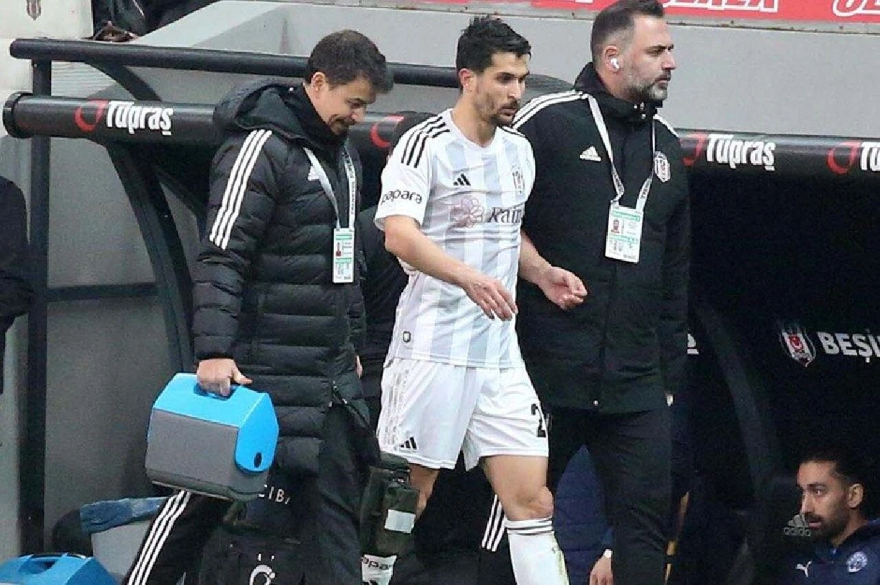 Beşiktaş'ın tecrübeli oyuncusundan kötü haber! Çapraz bağlarında yaralanma tespit edildi