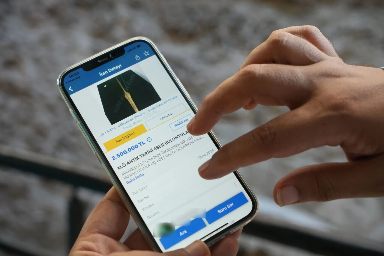 İnternetten 2,5 milyon liraya satışa çıkardılar! İhbar üzerine ortaya çıktı! Tarihi eserler operasyonla ele geçirildi