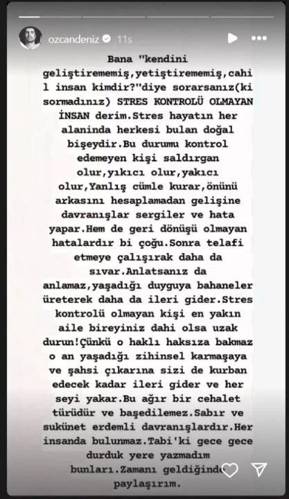 Özcan Deniz ailesini sildi! Gece yarısı yaptığı paylaşım sosyal medyada gündem oldu - 1. Resim