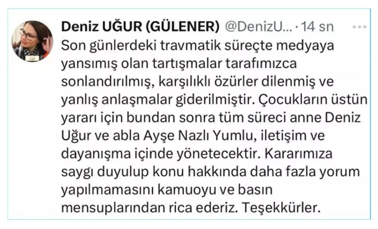 Deniz Uğur bir paylaşım daha yaptı! Reha Muhtar'ın kazası sonrası Nilüfer ve kızı Ayşe Nazlı'yı suçlamıştı! - 2. Resim