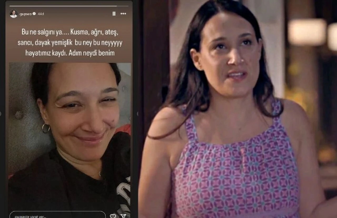 Hastanelik olan Gupse Özay, espri yapmayı ihmal etmedi