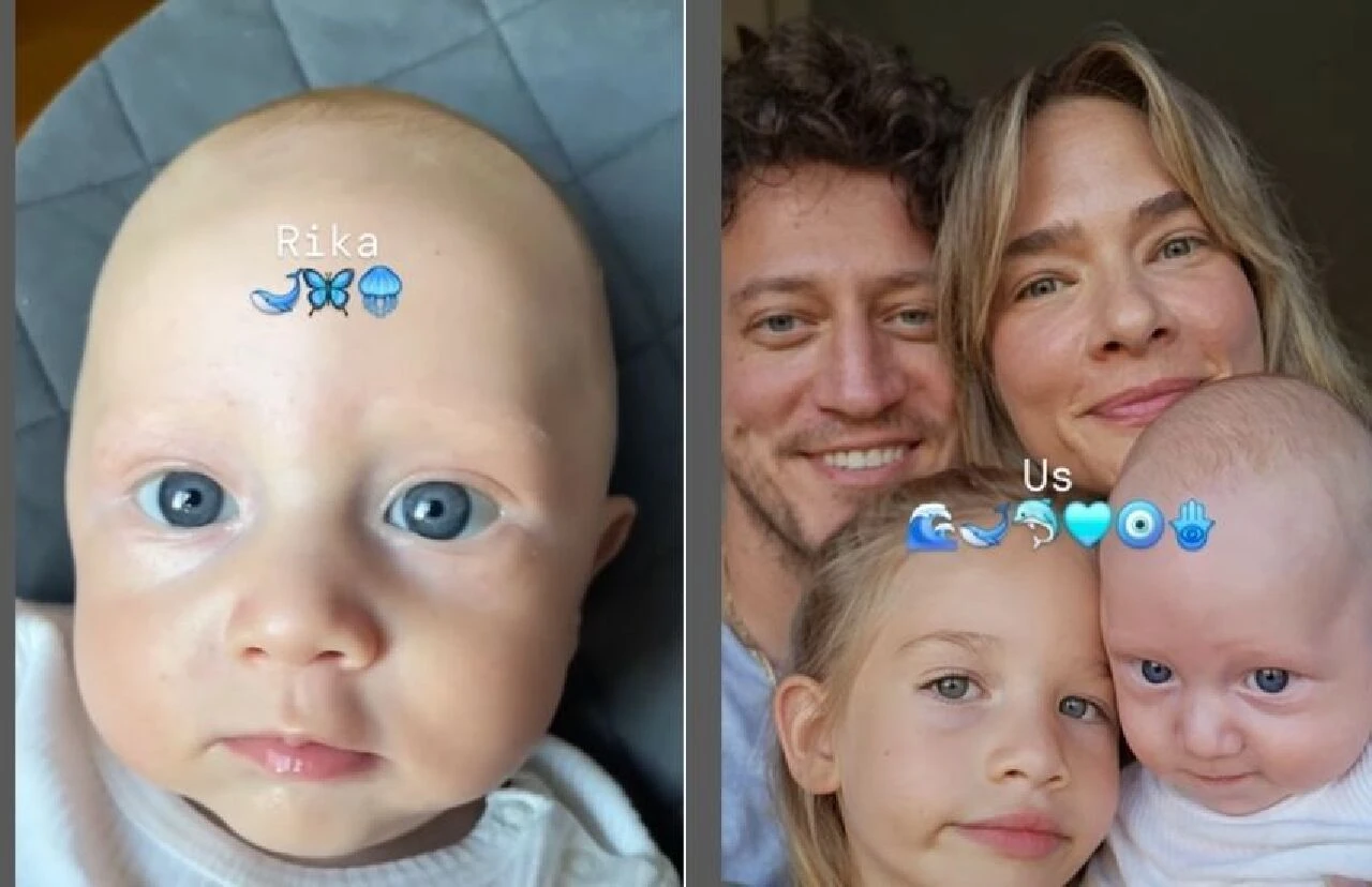 Müge Boz ilk kez oğlunun  yüzünü paylaştı! Herkes baba Caner Erdeniz'e benzetti - 1. Resim