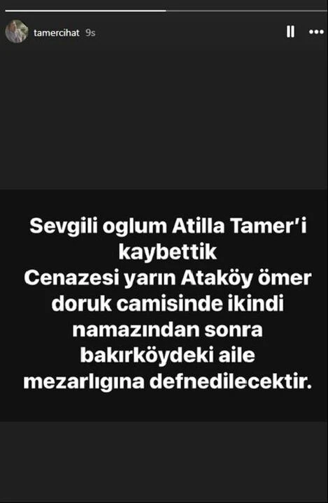 Cihat Tamer'in oğlu Atilla Tamer, bir süredir kanser tedavisi görürken 57 yaşında hayatını kaybetti - 1. Resim
