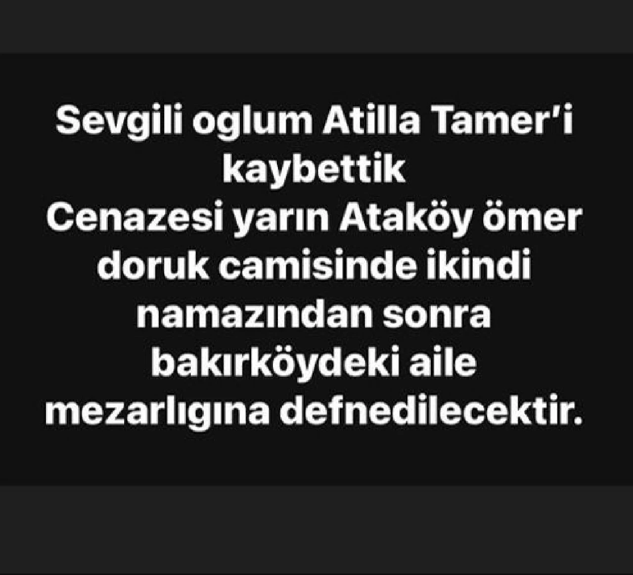 Ünlü oyuncu Cihat Tamer'in oğlu Atilla Tamer hayatını kaybetti - 1. Resim