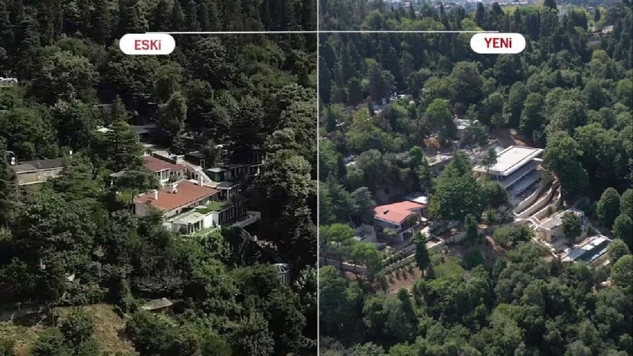 Vaniköy'deki kaçak villa skandalını  belgeleyen kareler! İşte öncesi ve sonrası - 1. Resim