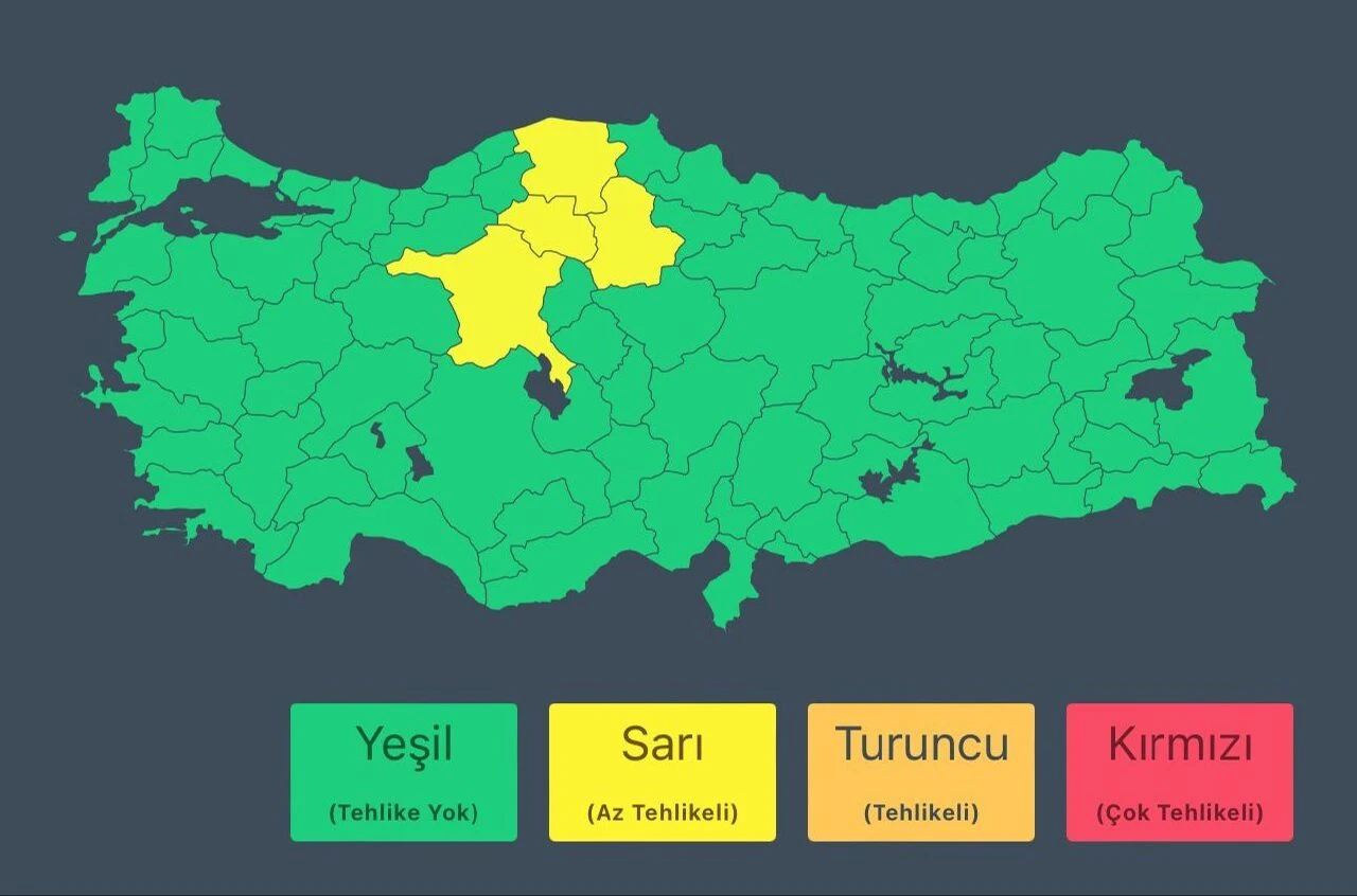AFAD 4 il için sarı kodlu uyarı verdi! Çok kuvvetli sağanak geliyor - 2. Resim