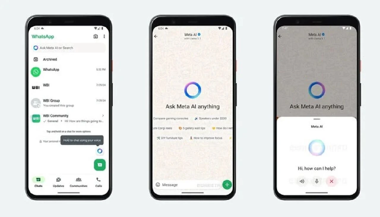 WhatsApp'ta bir ilk: Meta AI ile anında sesli sohbet özelliği yolda! - 1. Resim