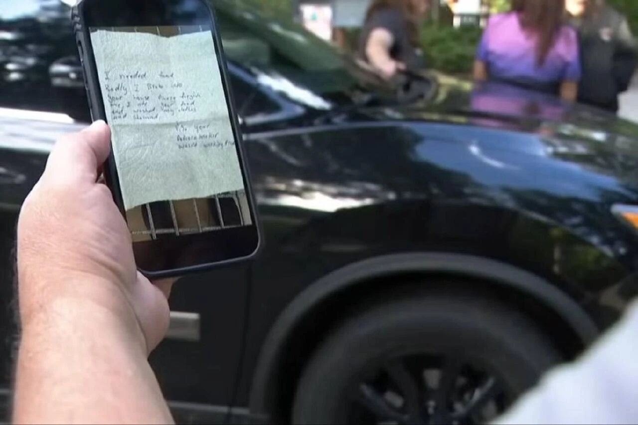 Davetsiz misafir zorla girdiği evin tüm olanaklarını kullandı! Ev sahibine not bırakıp çıktı - 1. Resim