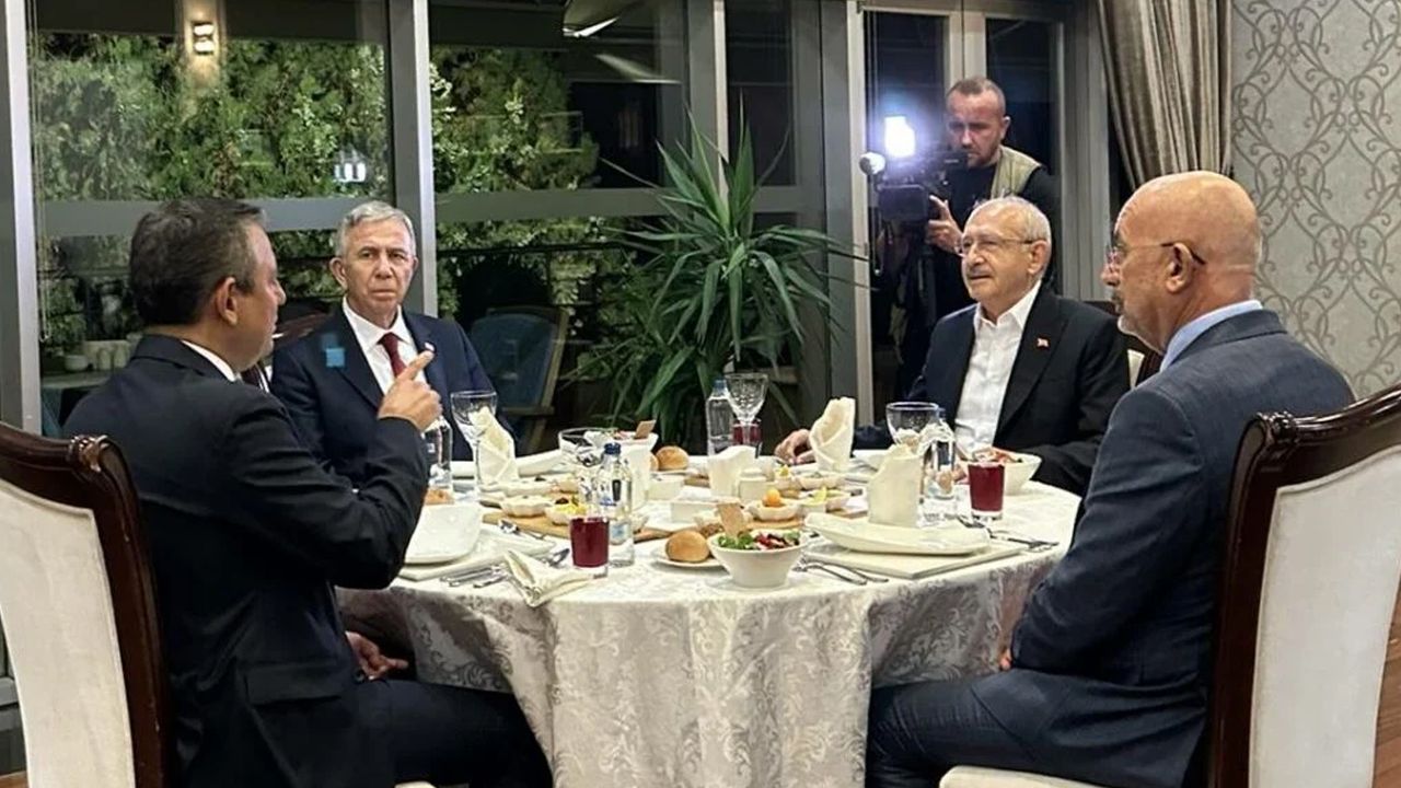 Özgür Özel, Kemal Kılıçdaroğlu ve Mansur Yavaş yemekte buluştu