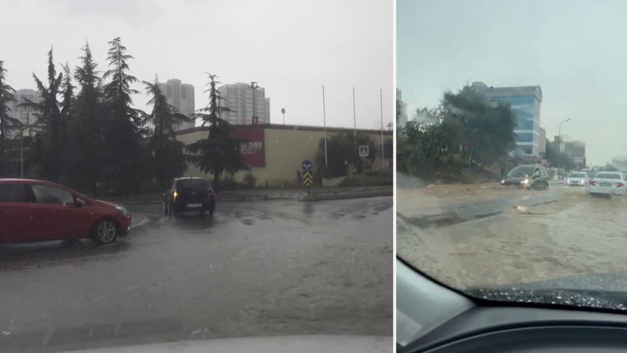 İstanbul'u sağanak vurdu: Yollar göle döndü