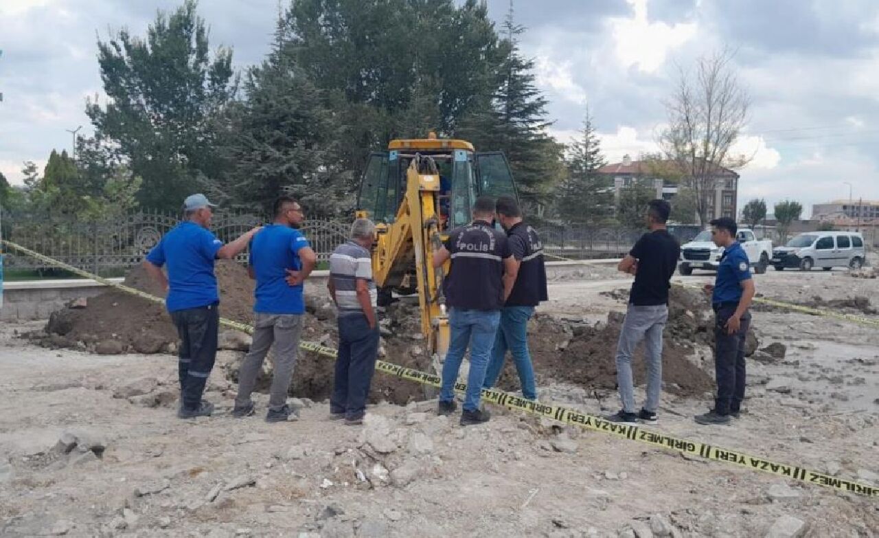 Konya'da yapılan kazı çalışmasında insan iskeleti bulundu!  - 2. Resim