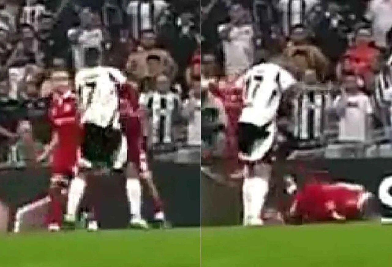 Sosyal medyada tartışılan pozisyon! Immobile, Manaj'ı yumrukladı, sarı kart çıktı