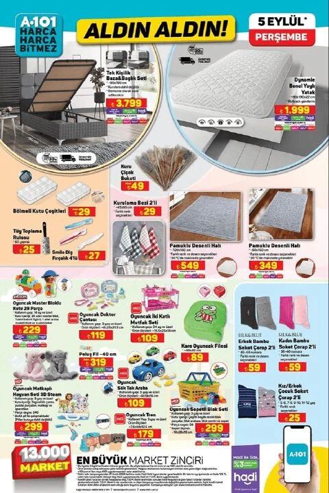 A101 5 Eylül aktüel kataloğunda Adidas ayakkabı, Pierre Cardin saç kurutma makinesi katlanabilir bisiklet, akülü araba gibi birçok ürün yer alıyor - 4. Resim