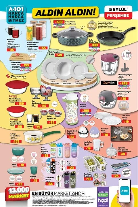 A101 5 Eylül aktüel kataloğunda Adidas ayakkabı, Pierre Cardin saç kurutma makinesi katlanabilir bisiklet, akülü araba gibi birçok ürün yer alıyor - 5. Resim