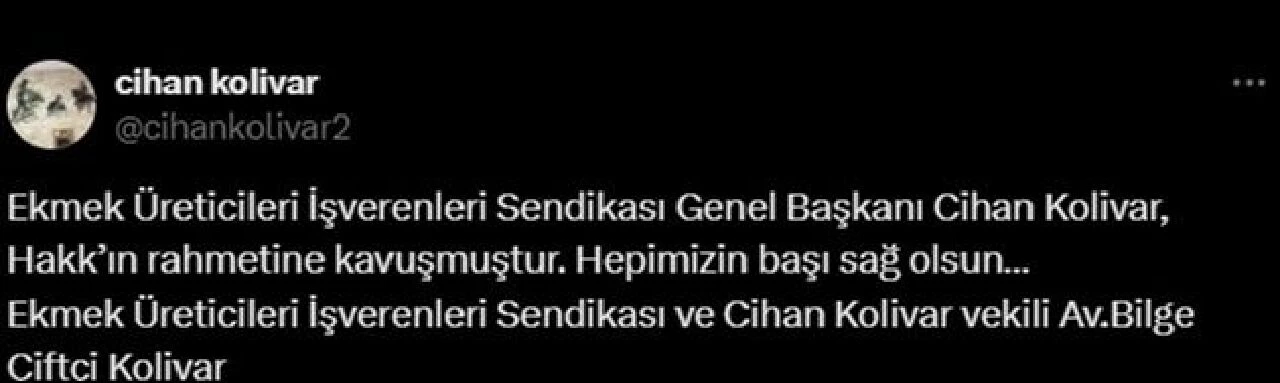 Cihan Kolivar, siroza bağlı kalp krizi nedeniyle hayatını kaybetti - 1. Resim