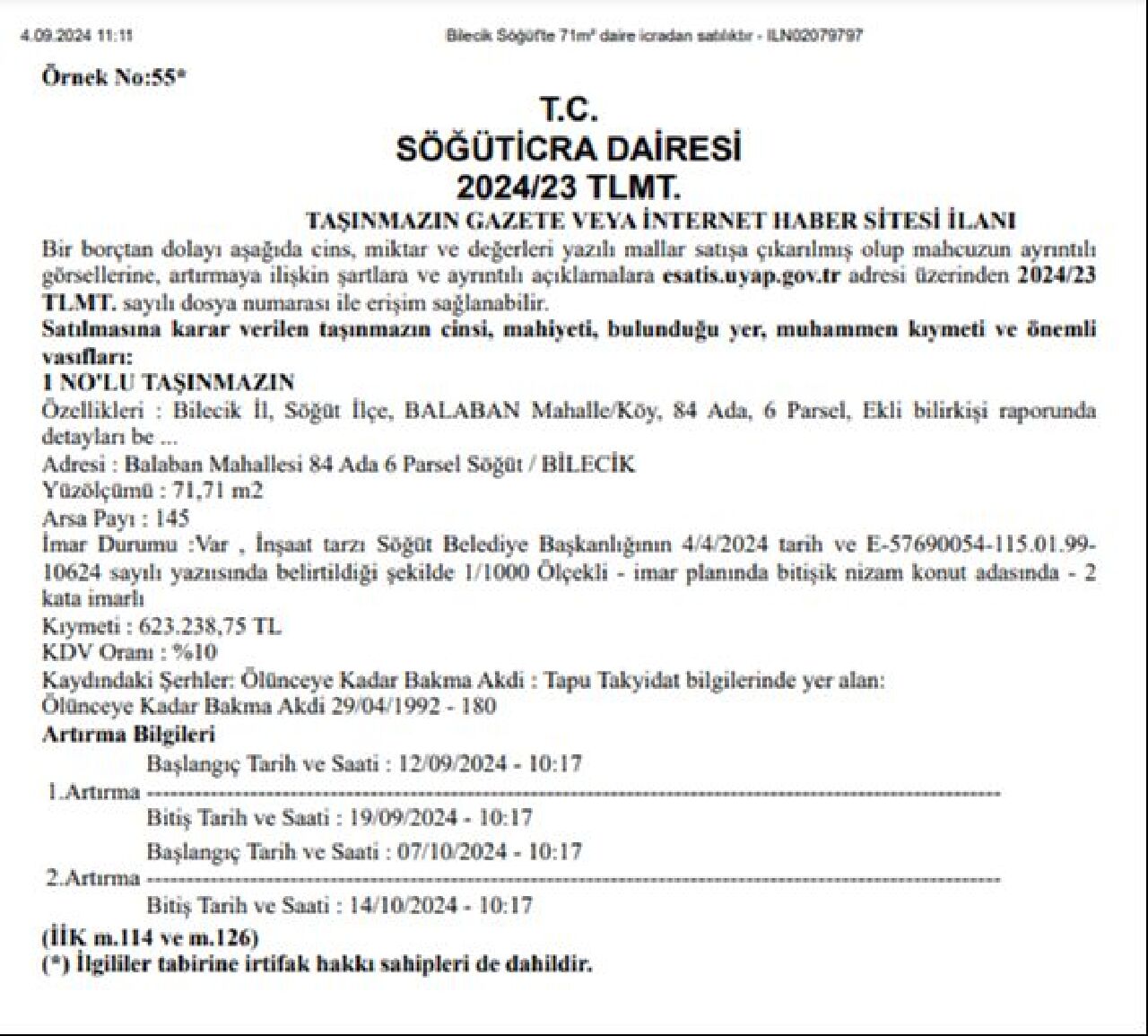 Konut müjdesi devlet ilanından geldi! 78 ilde fiyatı 1.5 milyon lira altında yüzlerce konut satılacak - 5. Resim