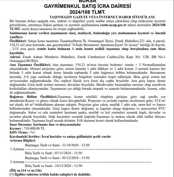 Konut müjdesi devlet ilanından geldi! 78 ilde fiyatı 1.5 milyon lira altında yüzlerce konut satılacak - 6. Resim