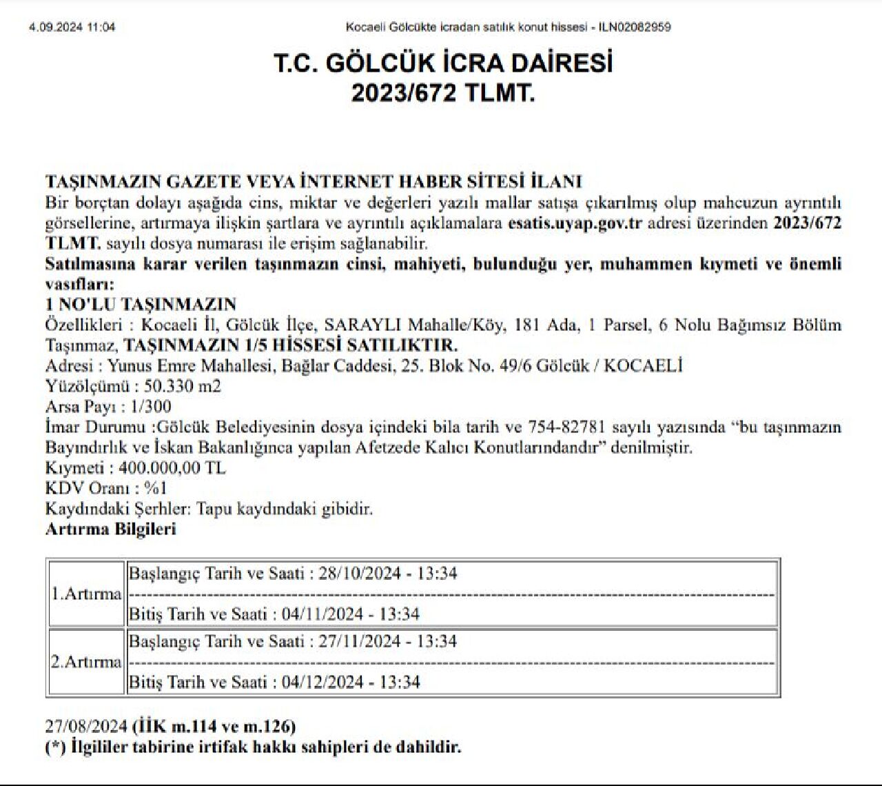 Konut müjdesi devlet ilanından geldi! 78 ilde fiyatı 1.5 milyon lira altında yüzlerce konut satılacak - 2. Resim