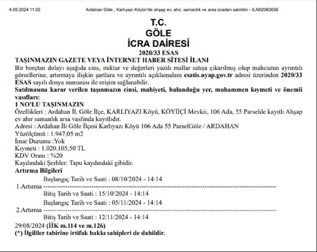 Konut müjdesi devlet ilanından geldi! 78 ilde fiyatı 1.5 milyon lira altında yüzlerce konut satılacak - 21. Resim