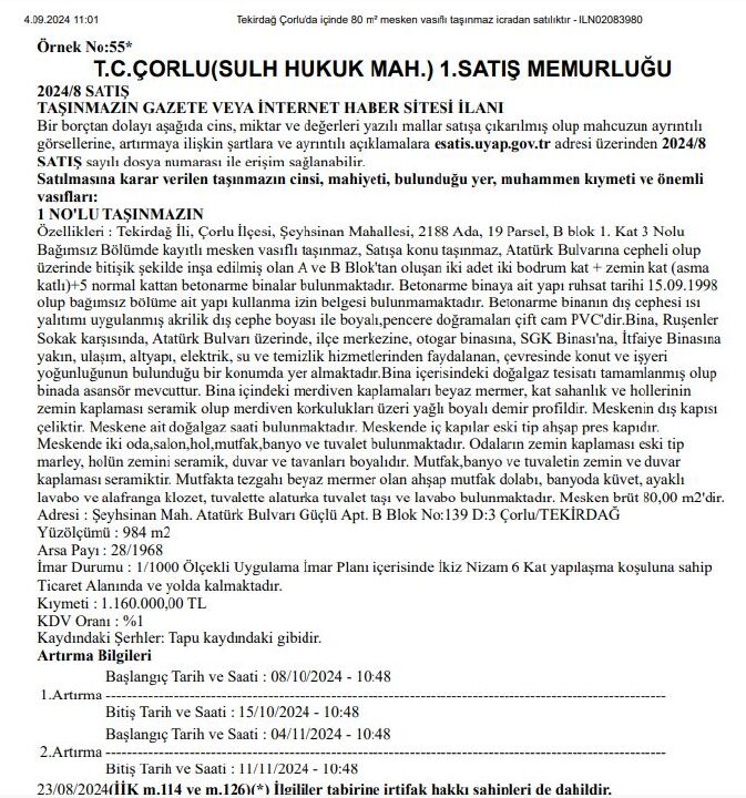 Konut müjdesi devlet ilanından geldi! 78 ilde fiyatı 1.5 milyon lira altında yüzlerce konut satılacak - 19. Resim