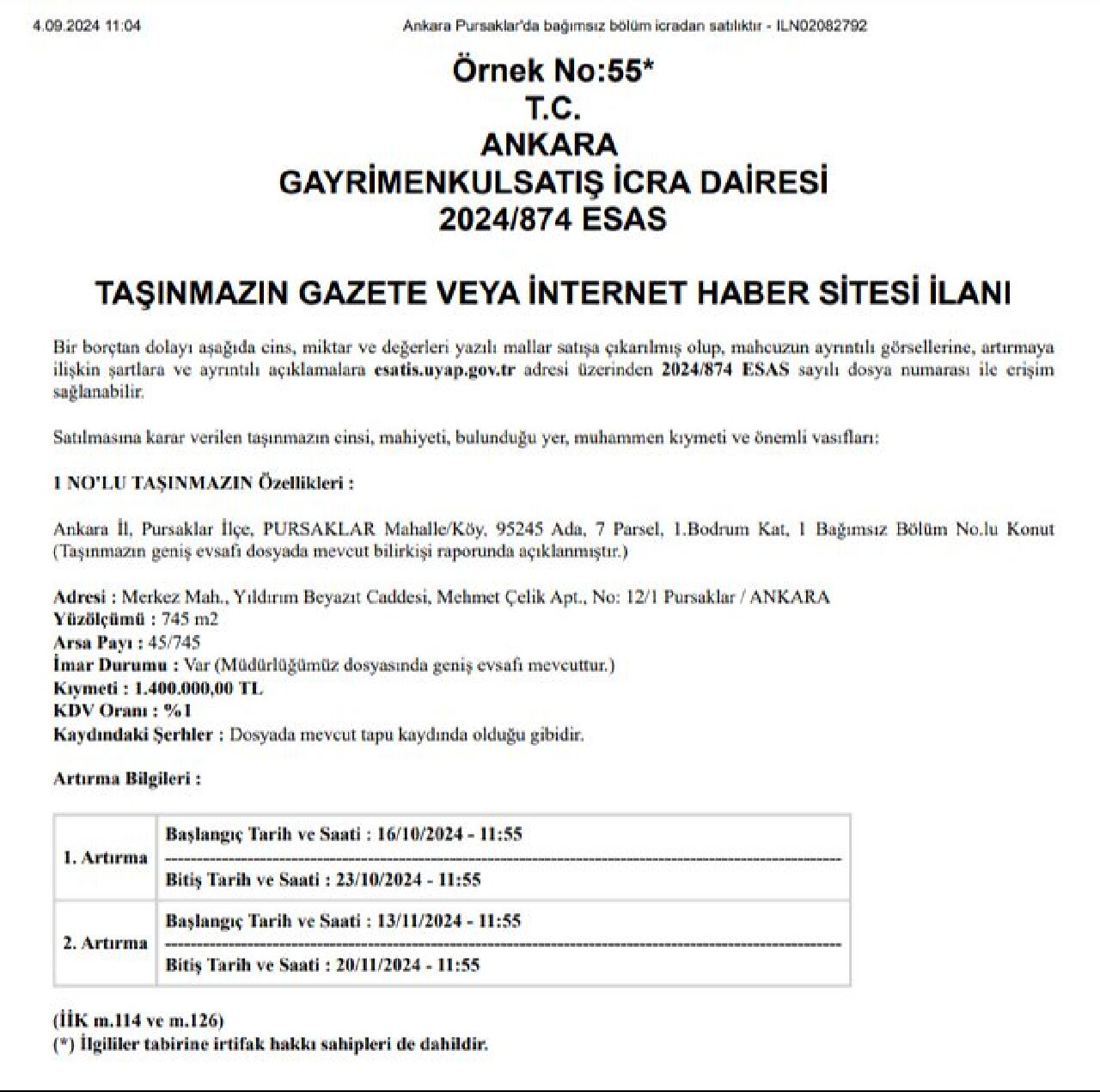 Konut müjdesi devlet ilanından geldi! 78 ilde fiyatı 1.5 milyon lira altında yüzlerce konut satılacak - 25. Resim