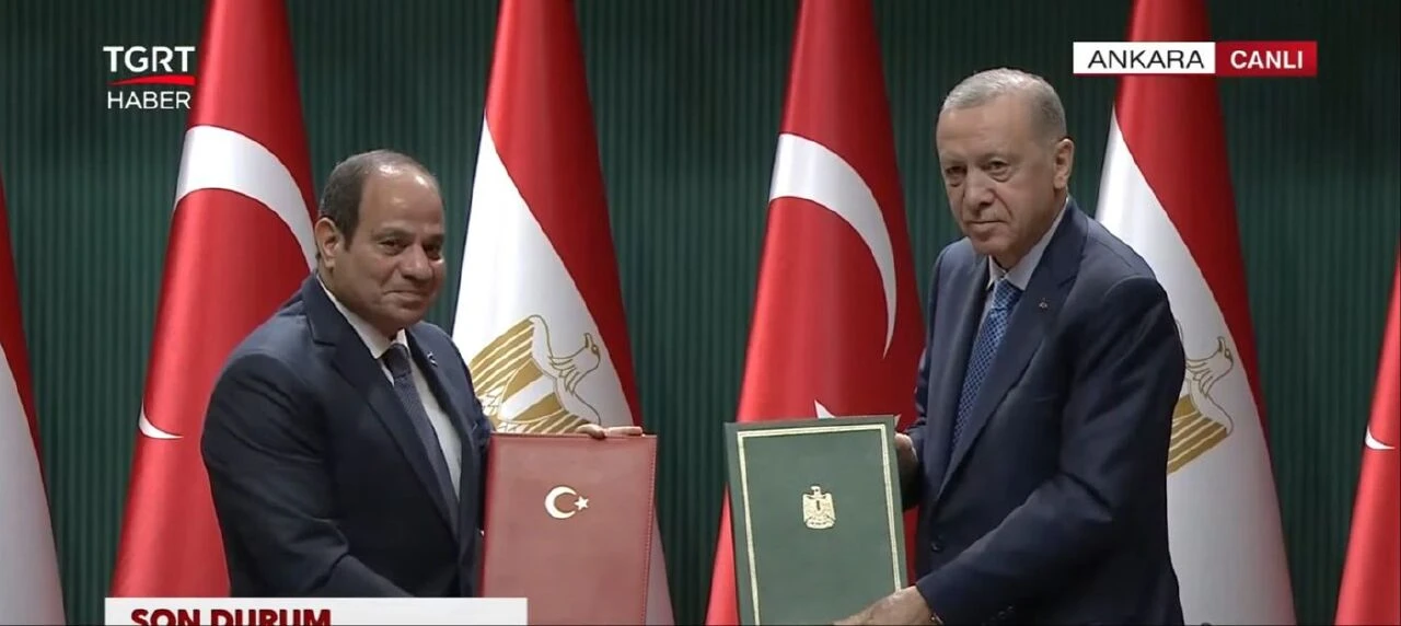 Son dakika | Beştepe'de kritik zirve! 12 yıl sonra ilk ziyaret: Erdoğan ve Sisi'den ortak Gazze mesajı - 1. Resim