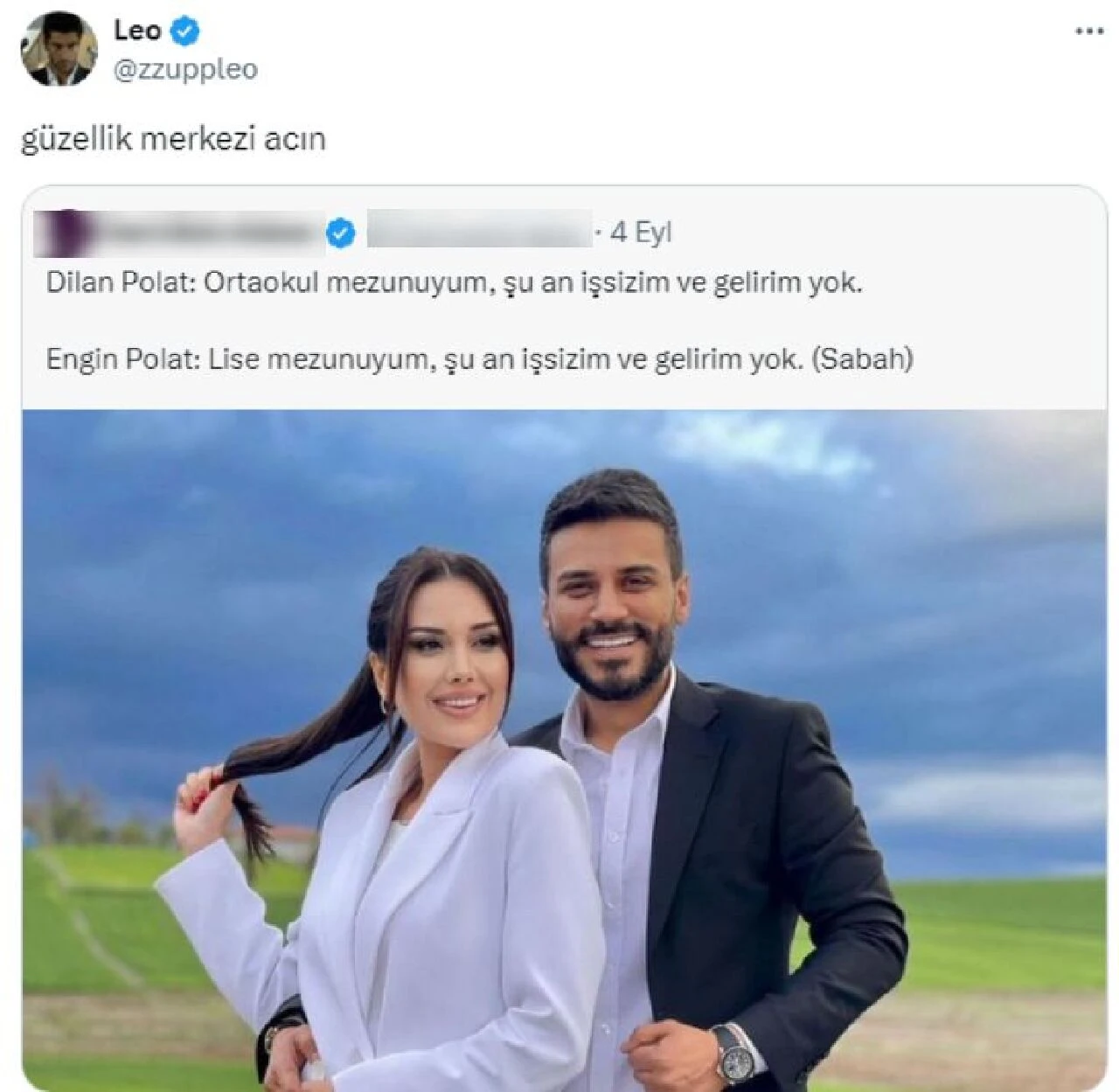 'İşsizim, gelirim yok' diyen Dilan Polat'a vatandaştan cevap: Güzellik merkezi aç!