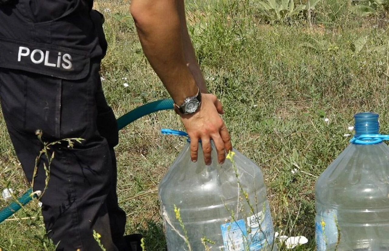 Kırklareli'nde otluk alanda yangın: Polis bidonlarla destek verdi - 1. Resim