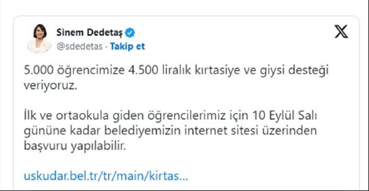 Öğrencilere müjde: Kırtasiye ve giysi desteği başvuru süresi uzatıldı! Tam 5 bin öğrenciye 4 bin 500 lira verilecek