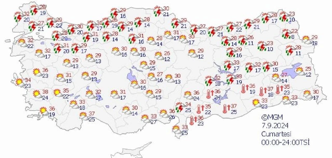 7-8 Eylül Meteoroloji hava durumuna göre İstanbul'da bu hafta sonu yağmur bekleniyor - 1. Resim