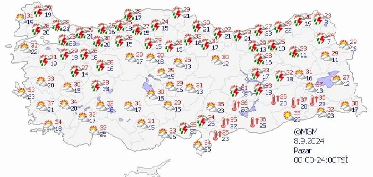 7-8 Eylül Meteoroloji hava durumuna göre İstanbul'da bu hafta sonu yağmur bekleniyor - 2. Resim