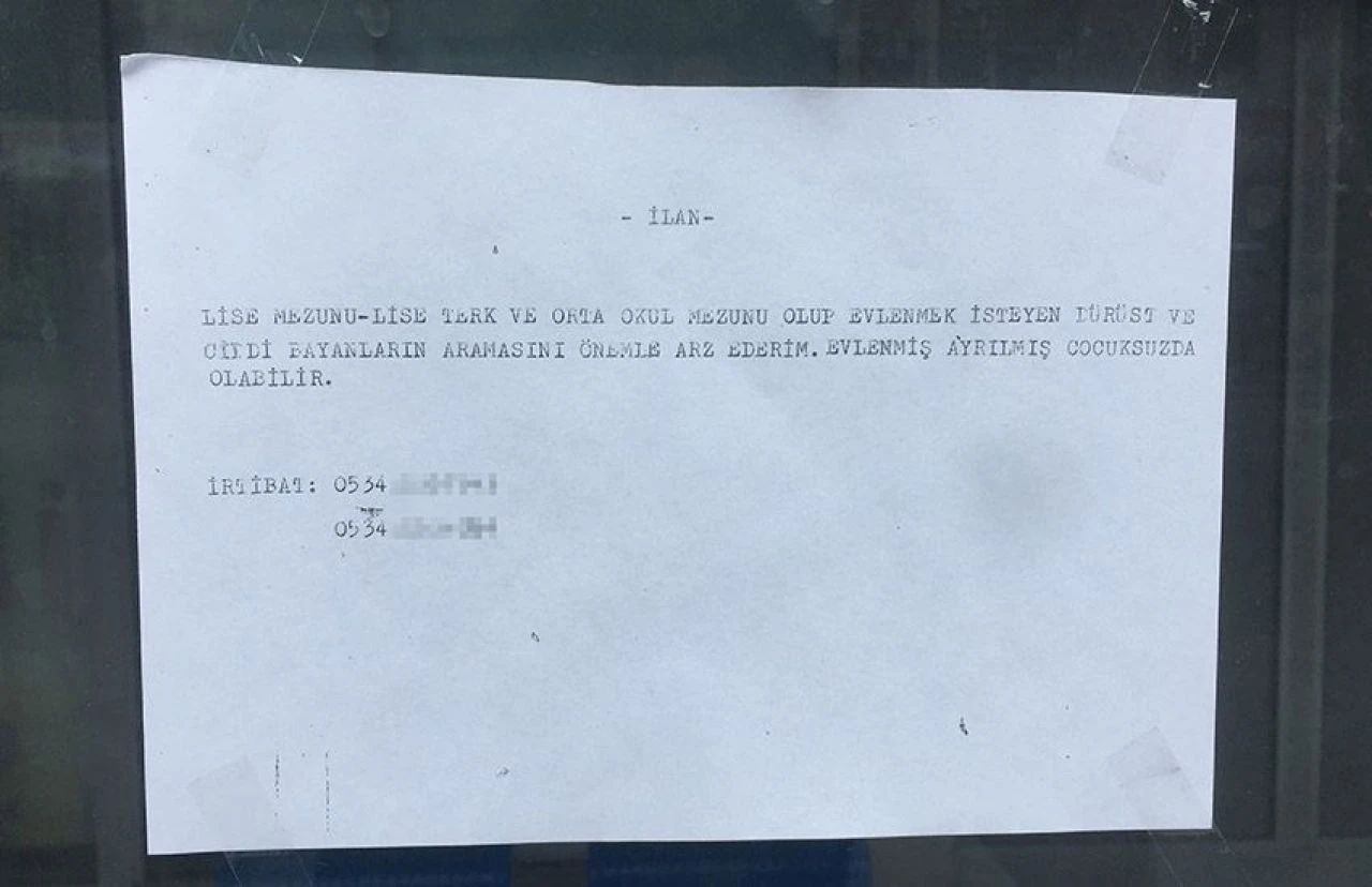 Evlenmek için ilan verdi, olay oldu: Ciddi kadınlar arasın, ortaokul mezunu da olabilir - 1. Resim
