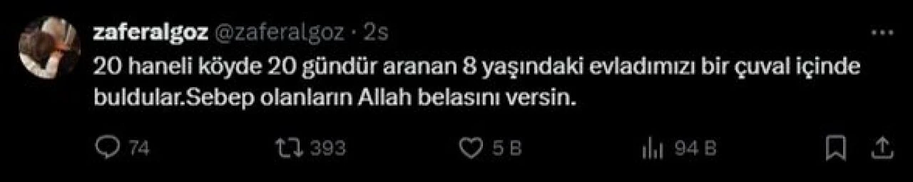 Narin'in cansız bedeni dere kenarında çuvalın içinde bulundu! Ünlü isimler isyan etti: Onları da diri diri gömün - 3. Resim