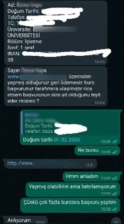 Öğrencilere geri ödemesiz burs tuzağı! Uzman isimden öneri: Bu linklere asla tıklamayın