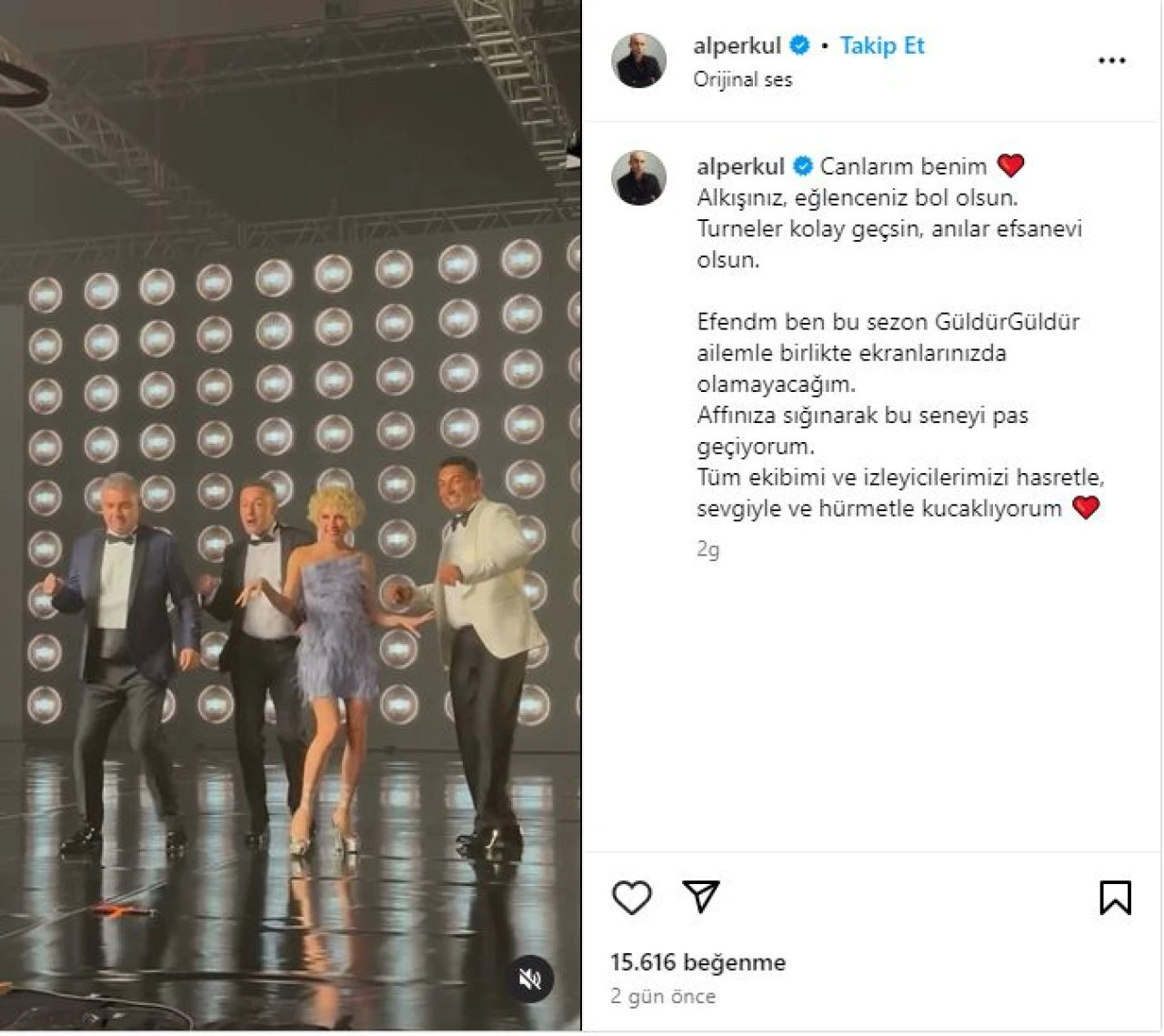 Alper Kul Güldür Güldür Show'dan ayrıldığını açıkladı! Yeni sezonda olmayacak