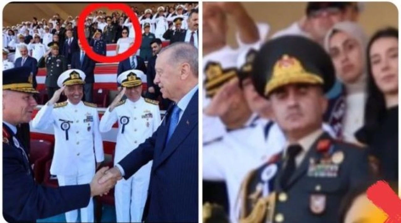 Askerin Cumhurbaşkanı Erdoğan'a selam vermediği fotoğraf paylaşılmıştı! Olayın aslı başka çıktı - 1. Resim