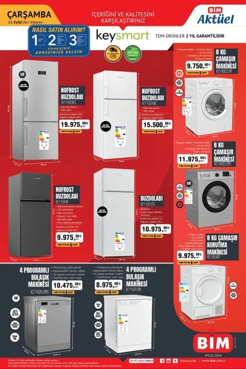 BİM 11 Eylül aktüel kataloğunda verandalı tiny house, çekme karavan ve çamaşır kurutma makinesi gibi birçok ürün yer alıyor - 2. Resim
