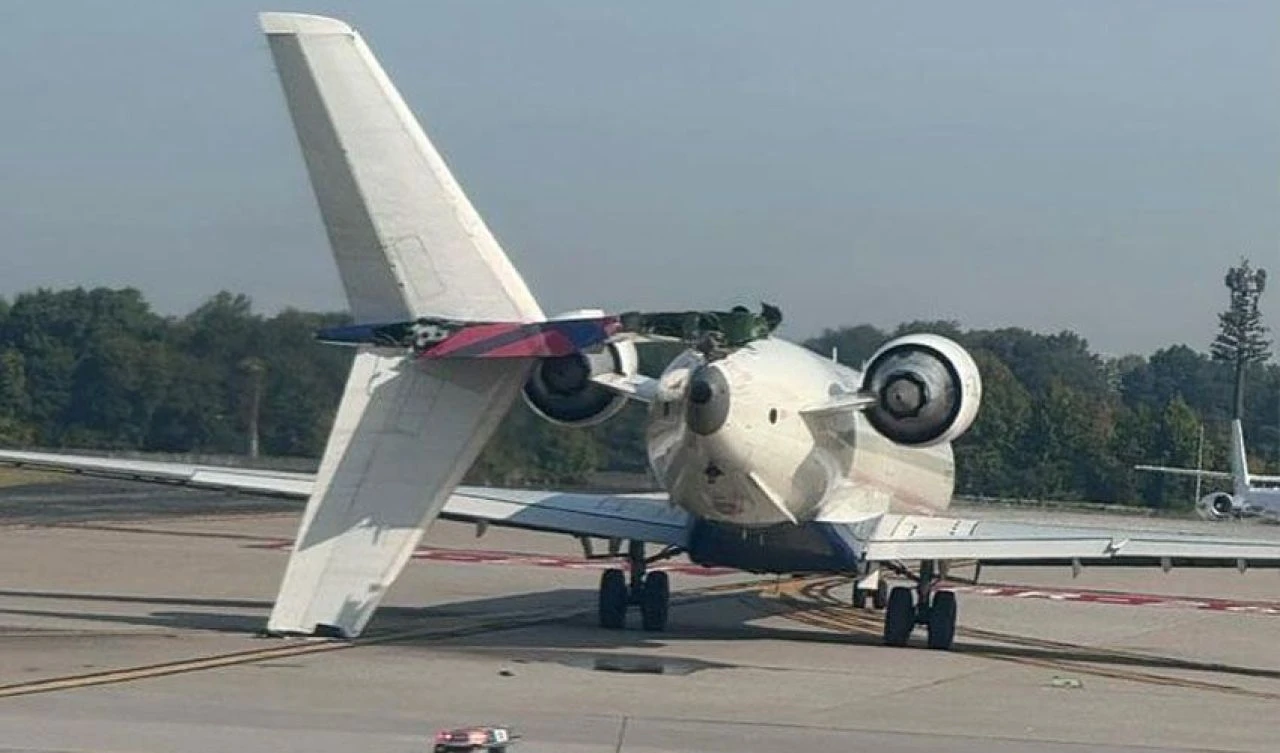 Onlarca yolcu taşıyan uçaklar çarpıştı! Korku dolu anlar