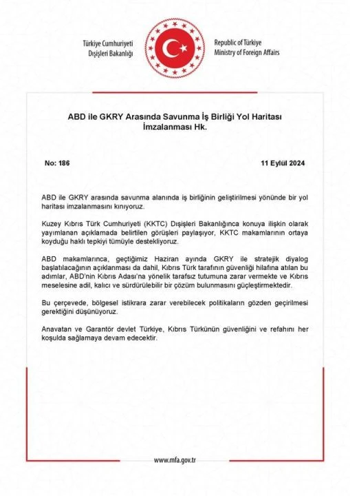 Türkiye'den ABD ve Güney Kıbrıs'ın askeri anlaşmasına tepki geldi!: Yol haritası ilerliyor! - 1. Resim