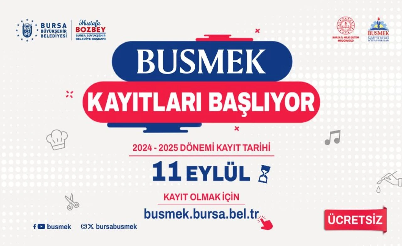 BUSMEK kurs kayıtları başladı, dersler 7 Ekim'de  yapılacak